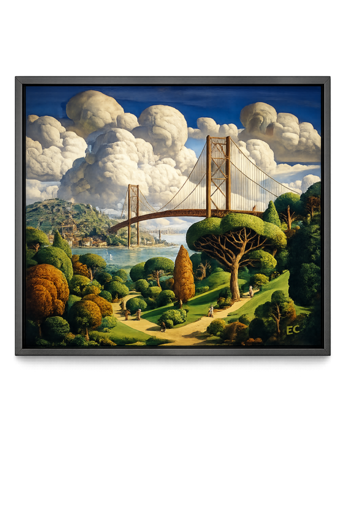 Easton Cain original oil painting, American Regionalism Revival, Emerald Thinker Gallery