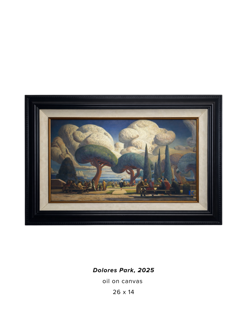 Easton Cain original oil painting, American Regionalism Revival, Emerald Thinker Gallery