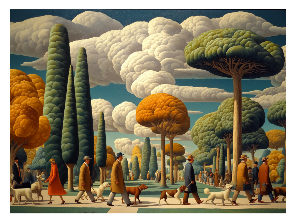 Introducing Easton Cain’s Watercolor Studies: The Park Promenades